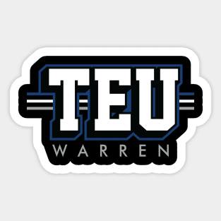 Tight End University - TEU - Tyler Warren - Indianapolis Colts Sticker
